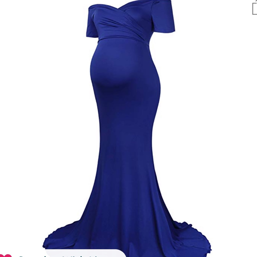 Electric Blue Maternity Dress